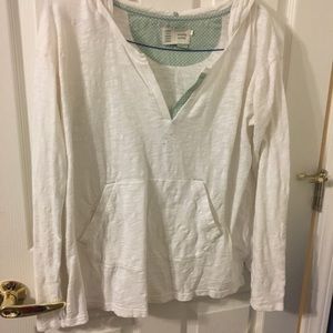 Anthropologie hooded shirt